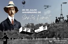Presidente do STM homenageia os 150 anos de  Santos Dumont