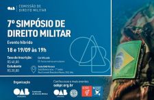 Ordem dos Advogados promove evento sobre Direito Militar. Inscrições estão abertas!