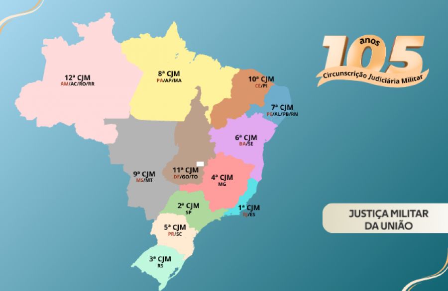105º aniversário das Circunscrições Judiciária Militar