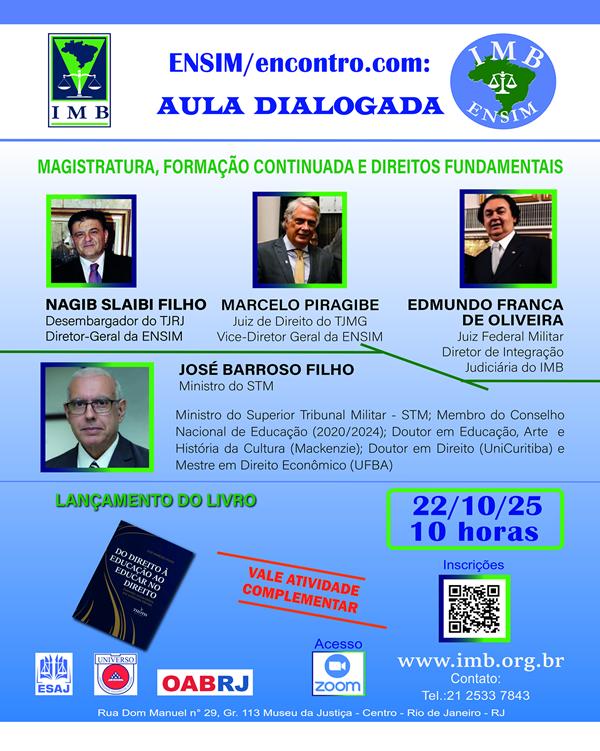 ministro participa eventos academicos rj 2